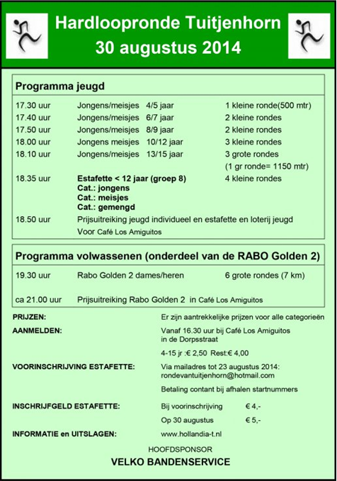 Hardloopronde Tuitjenhorn
