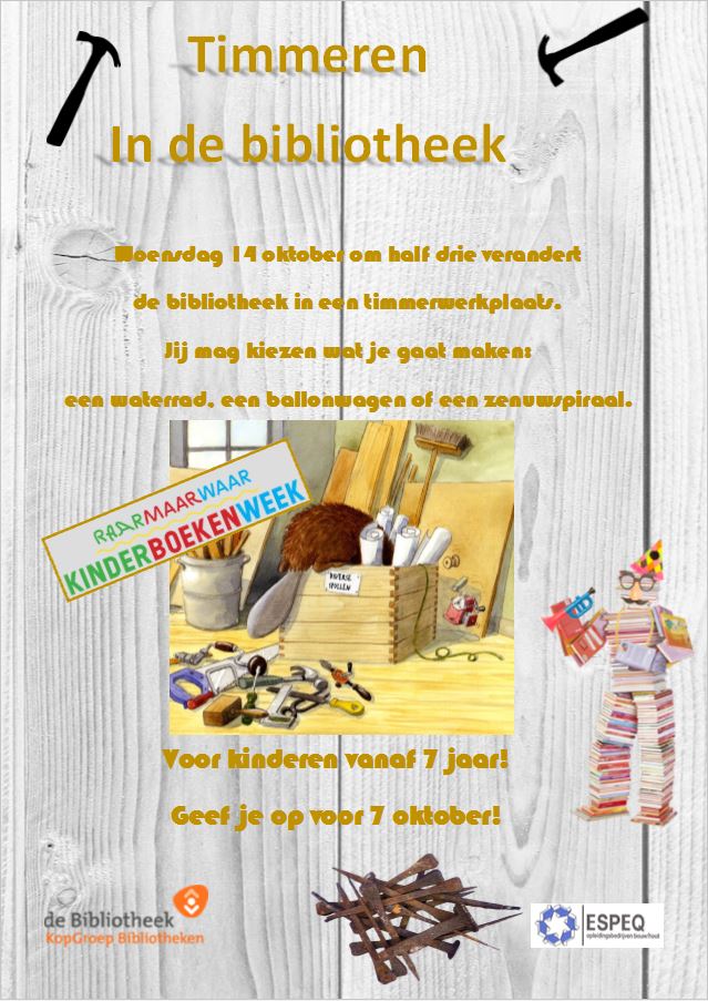 Timmeren In de bibliotheek