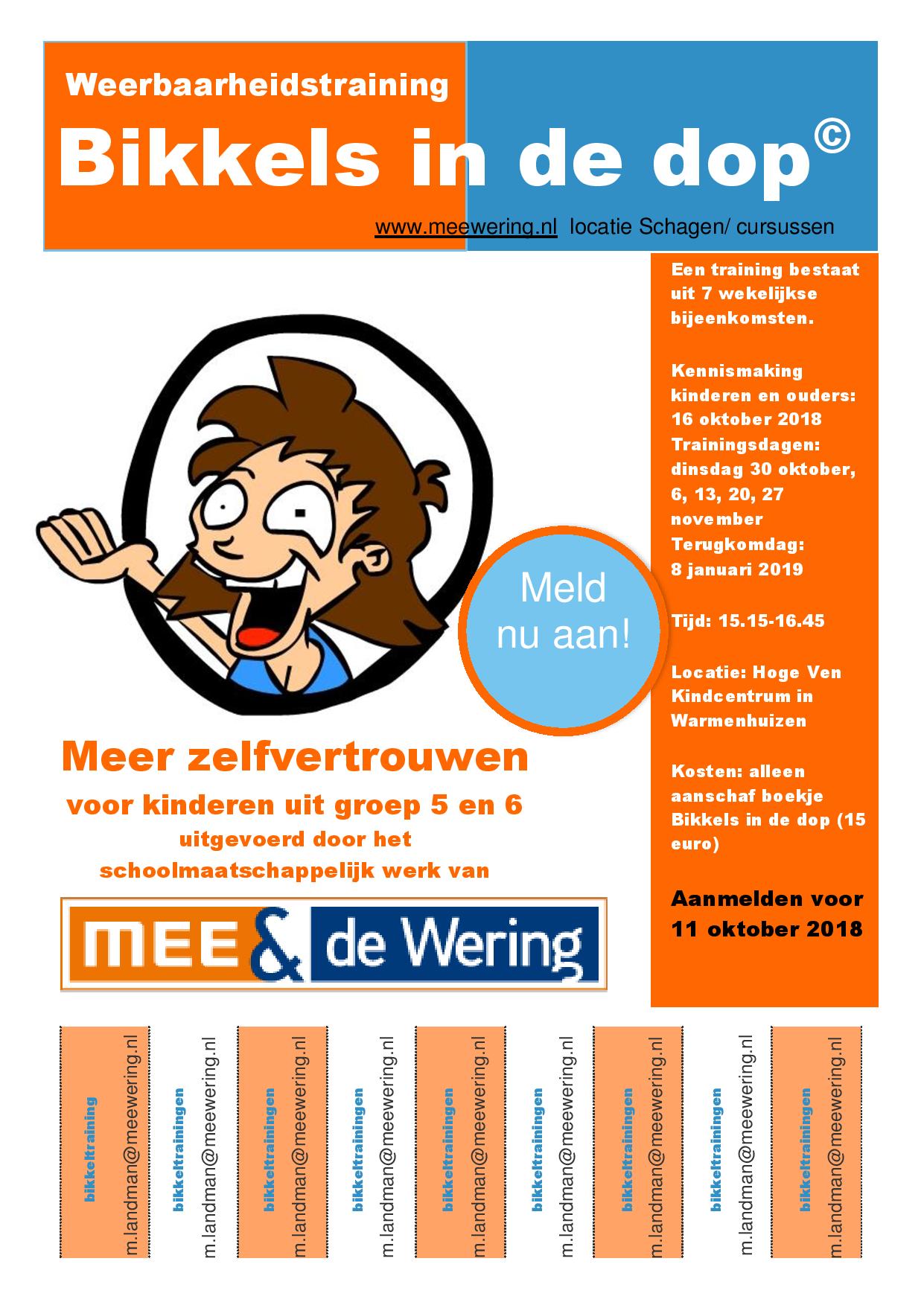 Weerbaarheidstraining 'Bikkels in de dop'