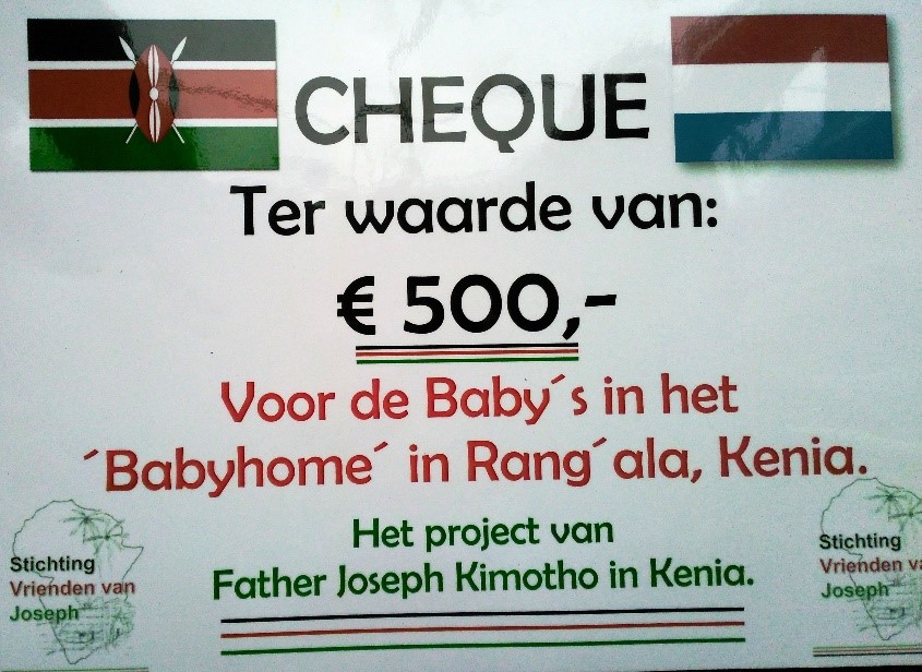 Cheque 1ste Communie 19 mei 2019